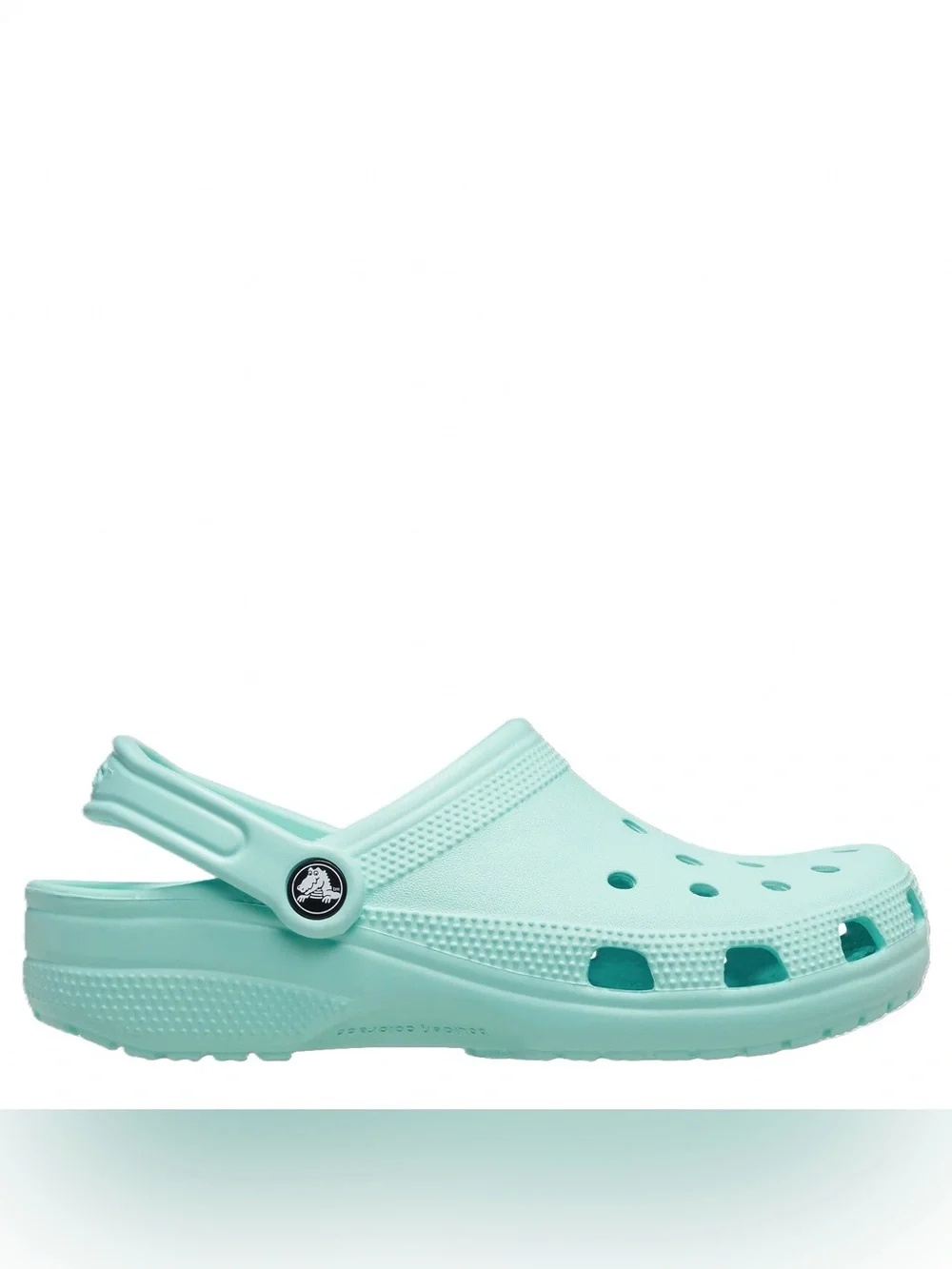 CROCS | Unisex Adult Turquoise Classic Slip On Clog W/Strap Men’s 9 Women’s 11